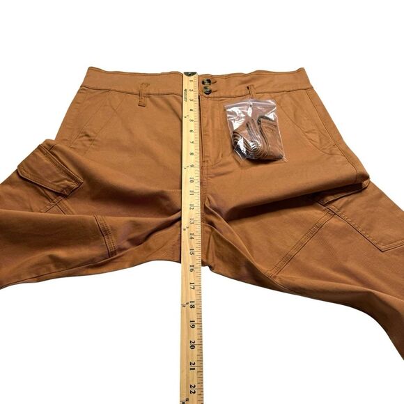 CAbi Paper Bag Cargo Pants Cashew Style #6045 Sz 8 NWOT - Picture 6 of 9